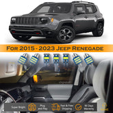 For Jeep Renegade Interior LED Lights - Dome & Map Light Bulbs Package Kit for 2015 - 2023 - White SAWE Lighting