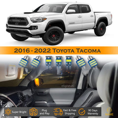 For Toyota Tacoma Interior LED Lights - Dome & Map Lights Package Kit for 2016 - 2023 - White SAWE Lighting