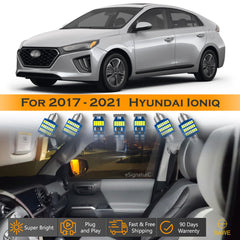 For Hyundai Ioniq Interior LED Lights - Dome & Map Light Bulbs Package Kit for 2017 - 2021 - White SAWE Lighting