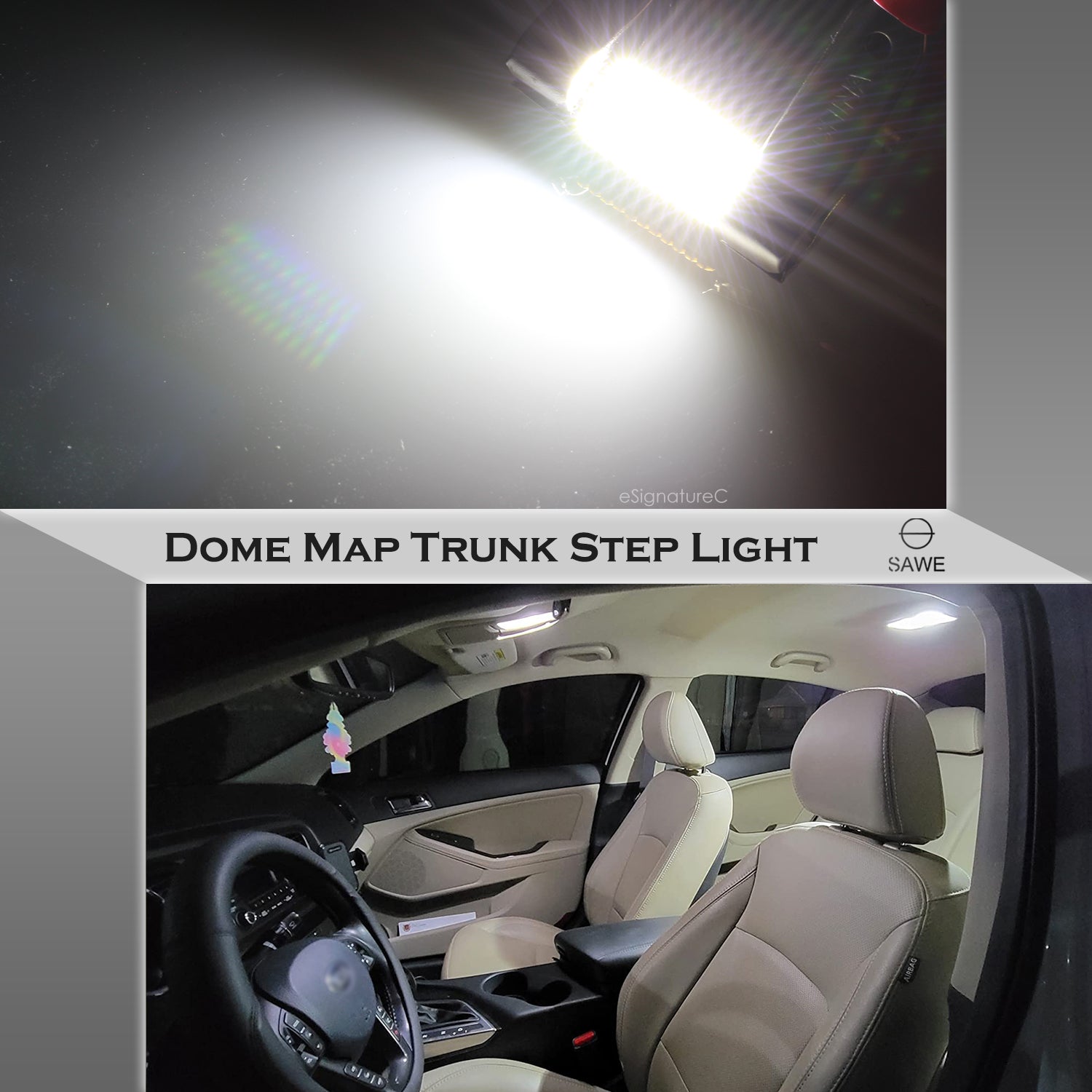 SAWE ® 578 211-2 212-2 41mm 42mm LED Bulb 3014 33SMD Interior Dome Map Door Courtesy Light Trunk Cargo Lights - White SAWE Lighting
