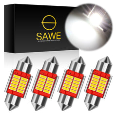 SAWE ® 31MM Festoon DE3175 LED Map Dome Interior Light Bulbs CANBUS - 6000K White SAWE Lighting