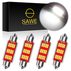 SAWE ® 578 211-2 212-2 41mm 42mm LED Bulb 4014 12SMD Interior Dome Map Door Courtesy Trunk Cargo Canbus Lights - White SAWE Lighting