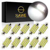SAWE ® 578 211-2 212-2 41mm 42mm LED Bulb 3014 48SMD Interior Dome Map Door Courtesy Trunk Cargo Lights - 6000K White SAWE Lighting