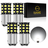 SAWE ® 1157 BAY15D 2057 2357 33-SMD LED Tail Brake Stop Turn Signal Parking Light Bulbs - 6000K White SAWE Lighting