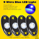 LED Rock Light Pods Lights for Offroad Car Truck ATV Underbody Wheel Grille and Surface Mount - Blue SAWE Lighting