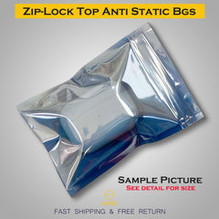 Anti Static Shielding ESD Bags 3 x 5" Inch Zip Lock Resealable for Varieties of Electronic Device SAWE Lighting