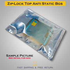 Anti Static Shielding ESD Bags 9 x 13" Inch Zip Lock Resealable for Varieties of Electronic Device 23 x 33cm SAWE Lighting
