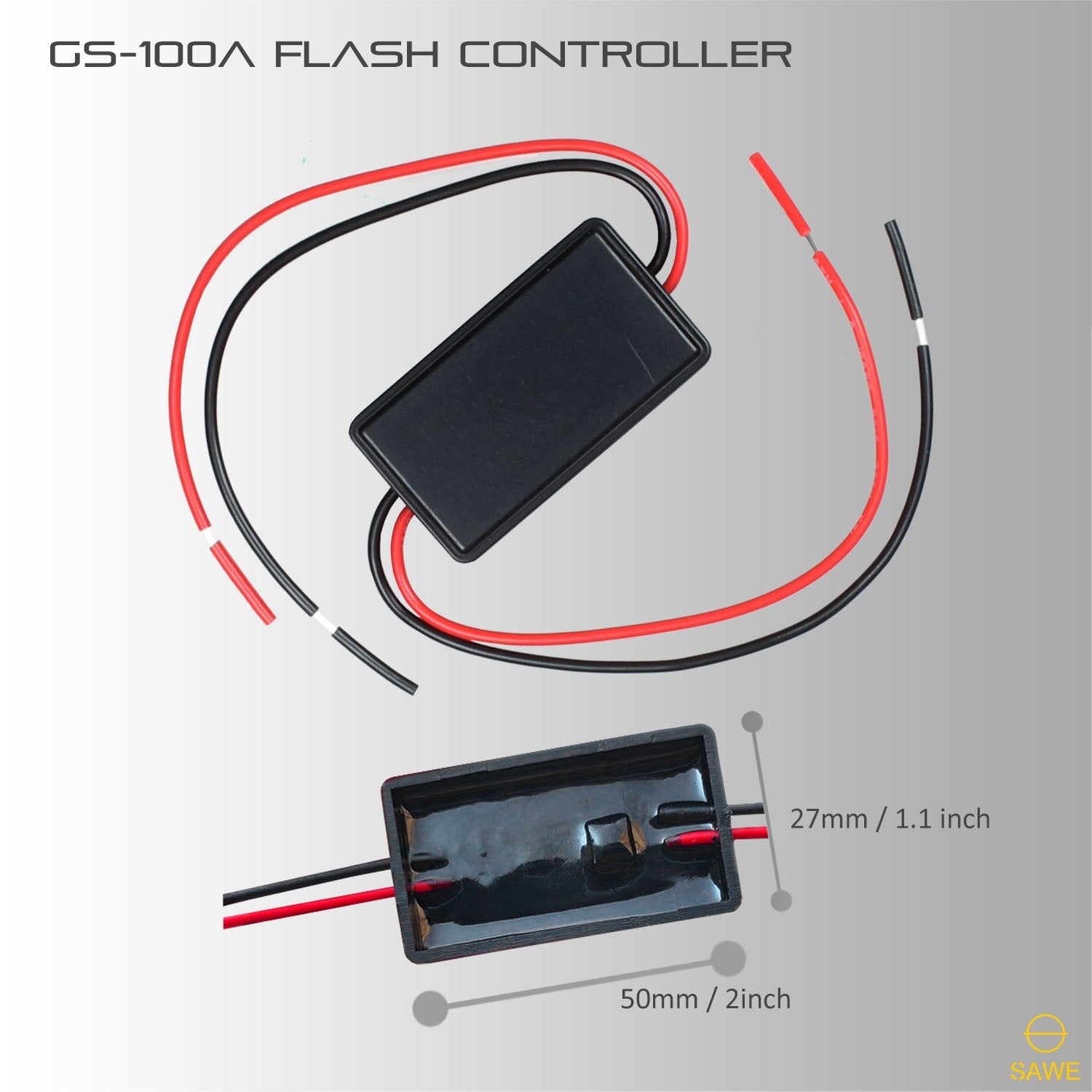 GS-100A Flash Strobe Controller Flasher Module for LED Brake Tail Stop Light SAWE Lighting