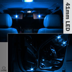 SAWE ® 578 211-2 212-2 41mm 42mm LED Light Bulb 5050 6SMD Interior Dome Map Door Courtesy Trunk Lights - Ice Blue SAWE Lighting