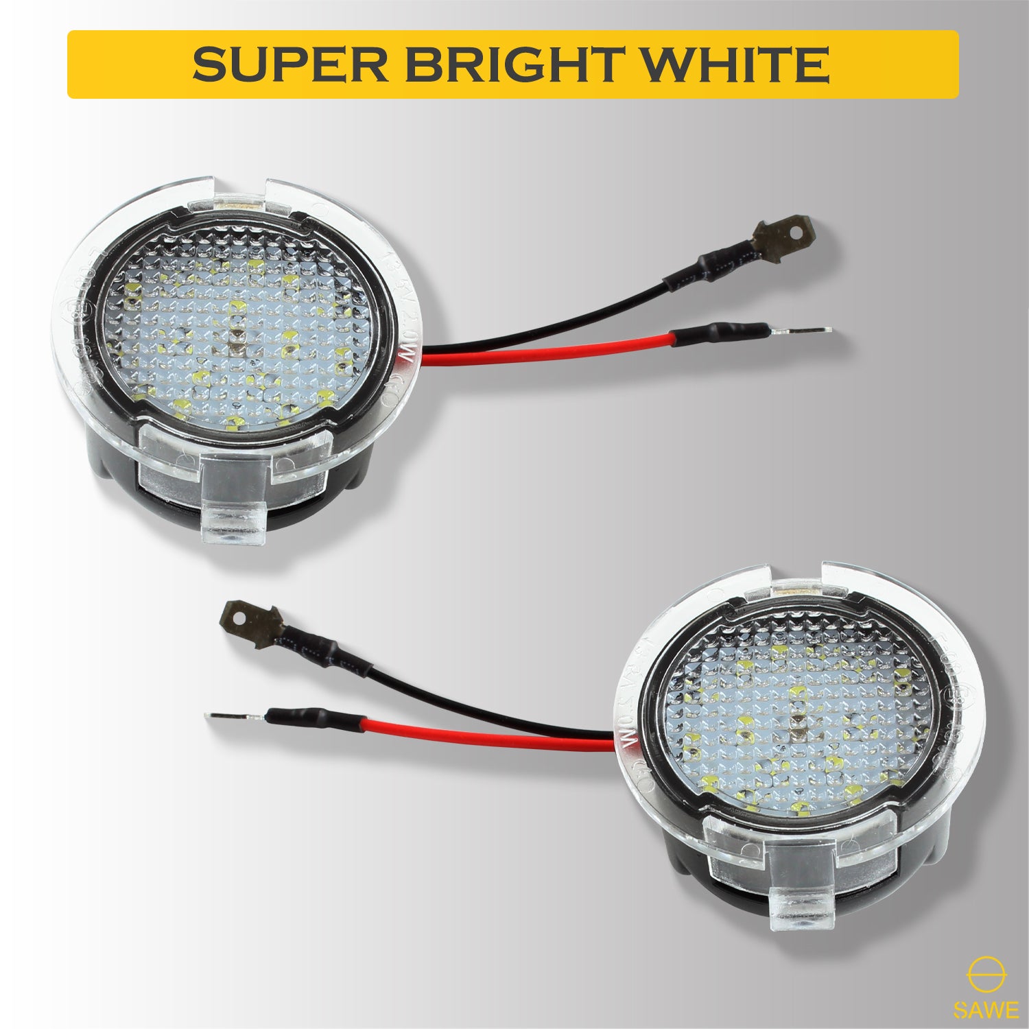 LED Side Mirror Puddle Light Kit For Ford F-150 Explorer Expedition Edge Fusion Lincoln MKS MKT SAWE Lighting