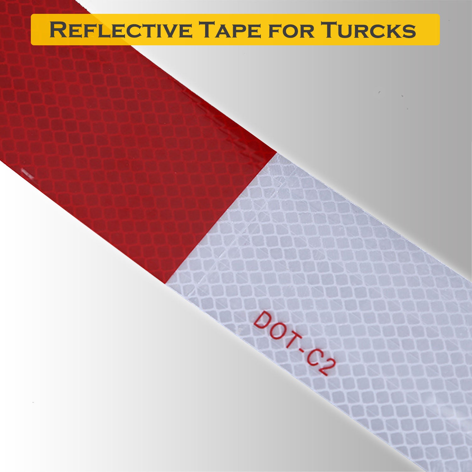 2"x 150' DOT-C2 Reflective Safety Warning Conspicuity Tape Honeycomb Design Truck SAWE Lighting