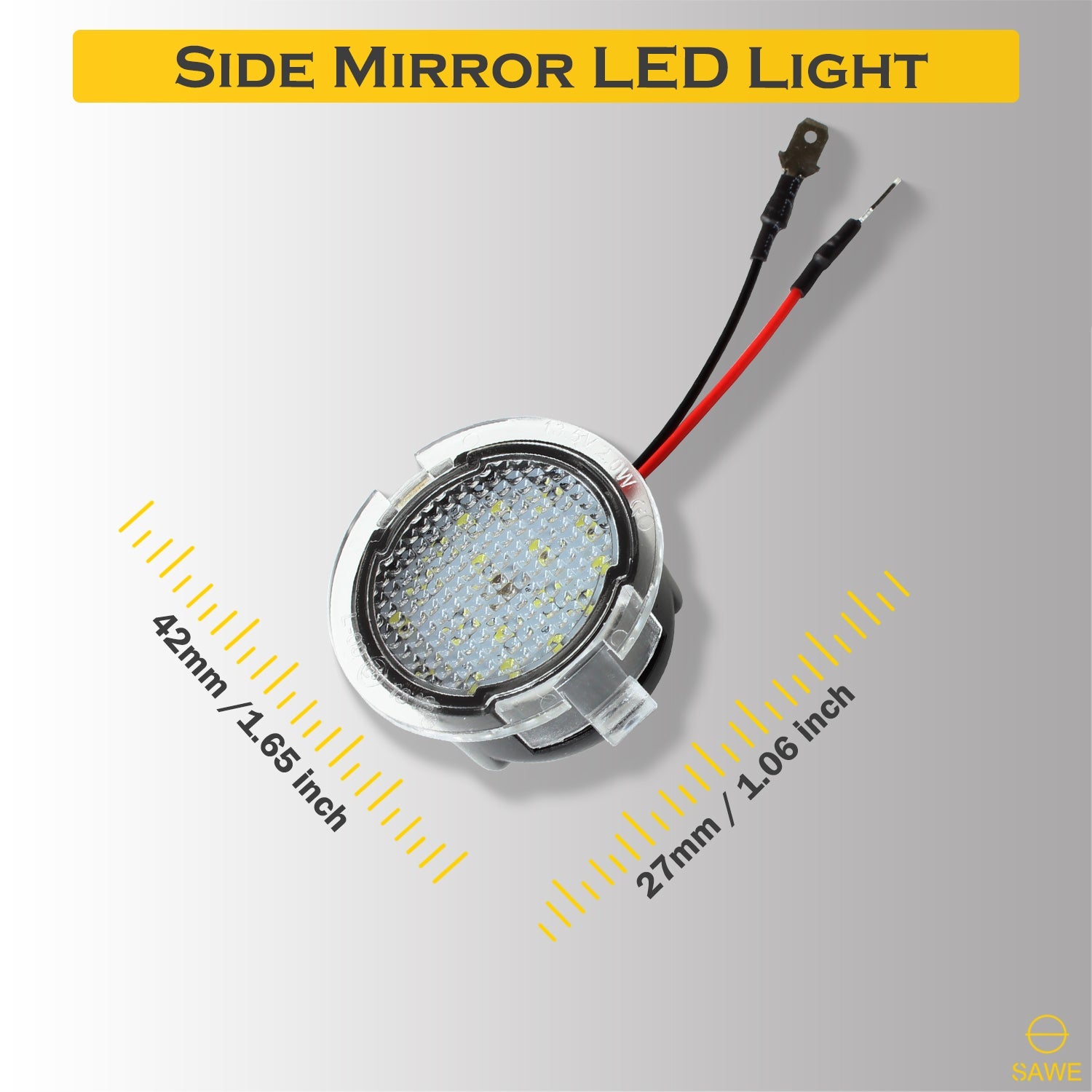 LED Side Mirror Puddle Light Kit For Ford F-150 Explorer Expedition Edge Fusion Lincoln MKS MKT SAWE Lighting