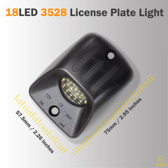 For 1995 - 2004 Toyota Tacoma Red OLED Tube LED License Plate Light Lamp Housing SAWE Lighting