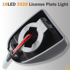 LED License Plate Light Housing Kit For Silverado Suburban Tahoe GMC Sierra Yukon 1500 2500 3500 - White SAWE Lighting