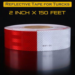 2"x 150' DOT-C2 Reflective Safety Warning Conspicuity Tape Honeycomb Design Truck SAWE Lighting