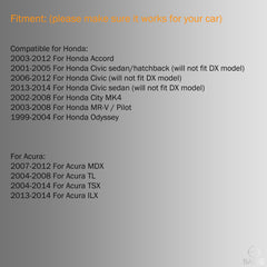 LED License Plate Light Housing For Honda Accord Civic Odyssey Acura TSX TL Direct Fit - White SAWE Lighting