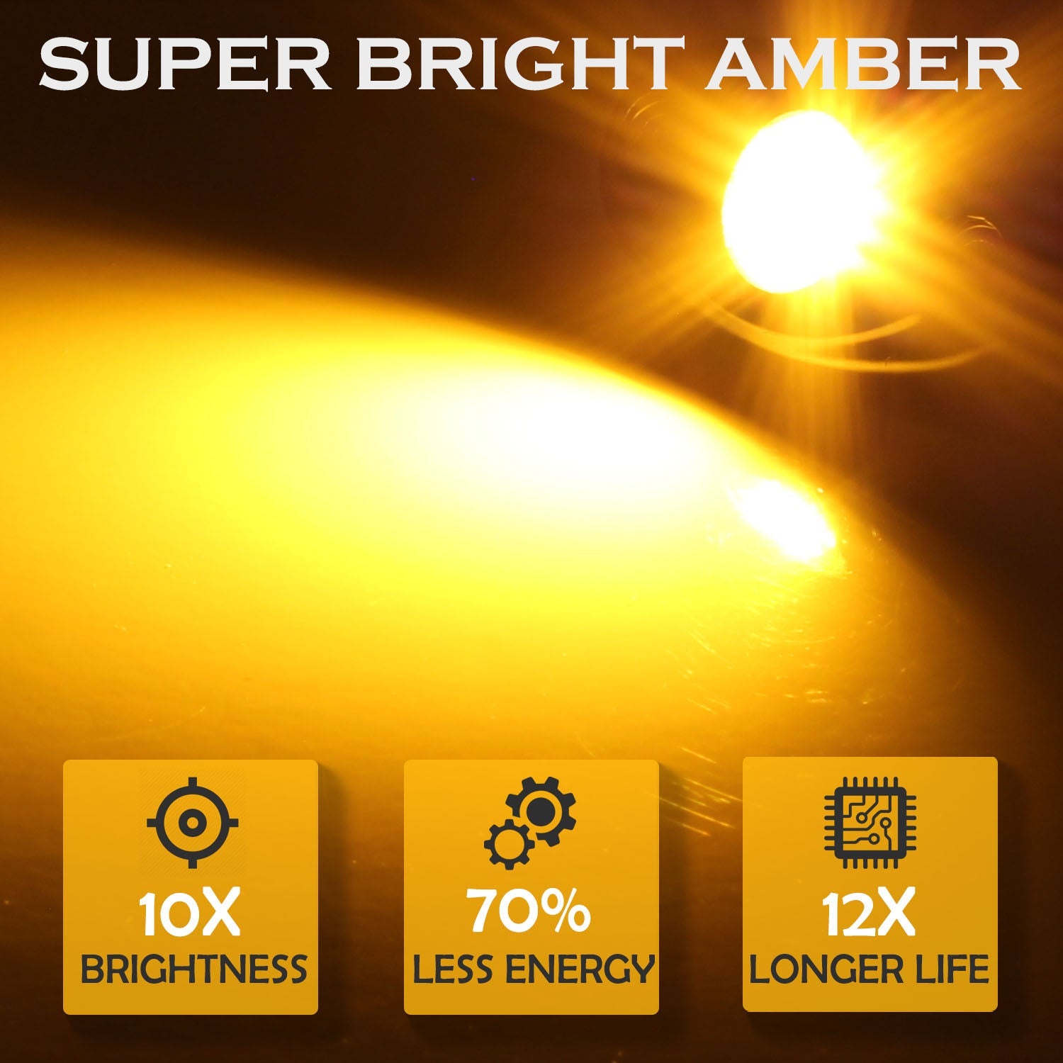 LED Rock Light Pods Lights for Offroad Car Truck ATV Underbody Wheel Grille and Surface Mount - Amber SAWE Lighting