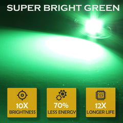 LED Rock Light Pods Lights for Offroad Car Truck ATV Underbody Wheel Grille and Surface Mount - Green SAWE Lighting
