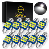 SAWE ® 31MM DE3175 DE3021 6428 LED Bulb 3014 15SMD Interior Door Courtesy Light Dome Map Trunk Lights - White SAWE Lighting