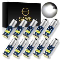 SAWE ® BA9S 1815 1895 T11 T4W H6W LED Bulb 3014 15SMD Dome Map Trunk Lights - 6000K White SAWE Lighting