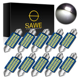 SAWE ® 6418 6411 DE3423 C5W 36mm LED Bulb 3014 30SMD Interior Door Courtesy Light Dome Map Trunk Lights - White SAWE Lighting