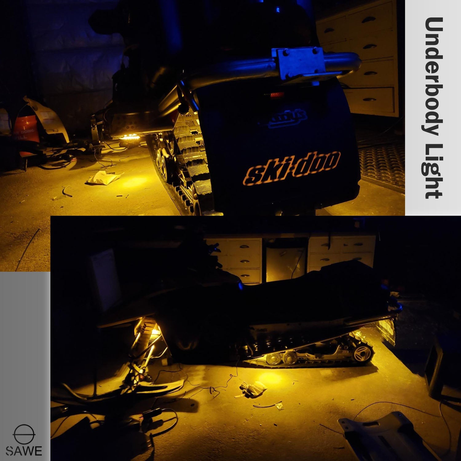 LED Rock Light Pods Lights for Offroad Car Truck ATV Underbody Wheel Grille and Surface Mount - Amber SAWE Lighting