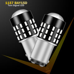SAWE ® 1157 BAY15D 7528 54-SMD LED Brake Stop Turn Signal Tail Light Bulbs - Red SAWE Lighting