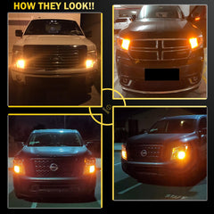 SAWE ® 1157 BAY15D 7528 54-SMD LED Turn Signal Indicator Parking Light Bulbs CANBUS - Amber / Yellow SAWE Lighting