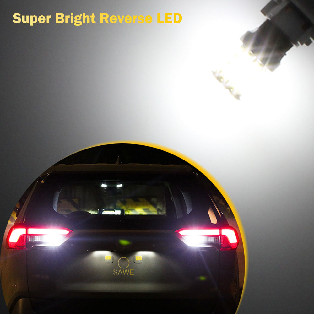 SAWE ® 1157 BAY15D 2057 2357 33-SMD LED Tail Brake Stop Turn Signal Parking Light Bulbs - 6000K White SAWE Lighting