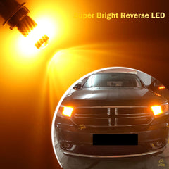 SAWE ® 1157 BAY15D 7528 54-SMD LED Turn Signal Indicator Parking Light Bulbs CANBUS - Amber / Yellow SAWE Lighting