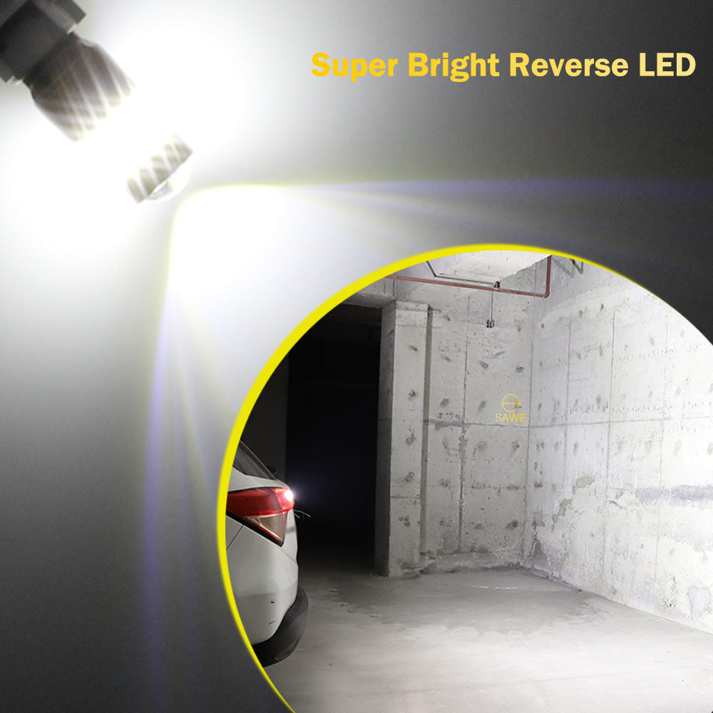 SAWE ® 1157 BAY15D LED Bulb for Reverse Backup Turn Signal Tail Brake Lights Canbus - 6000K White SAWE Lighting