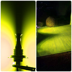 H7 CSP LED Headlights Bulbs High Low Beam Fog Light Canbus - 3000K Yellow SAWE Lighting