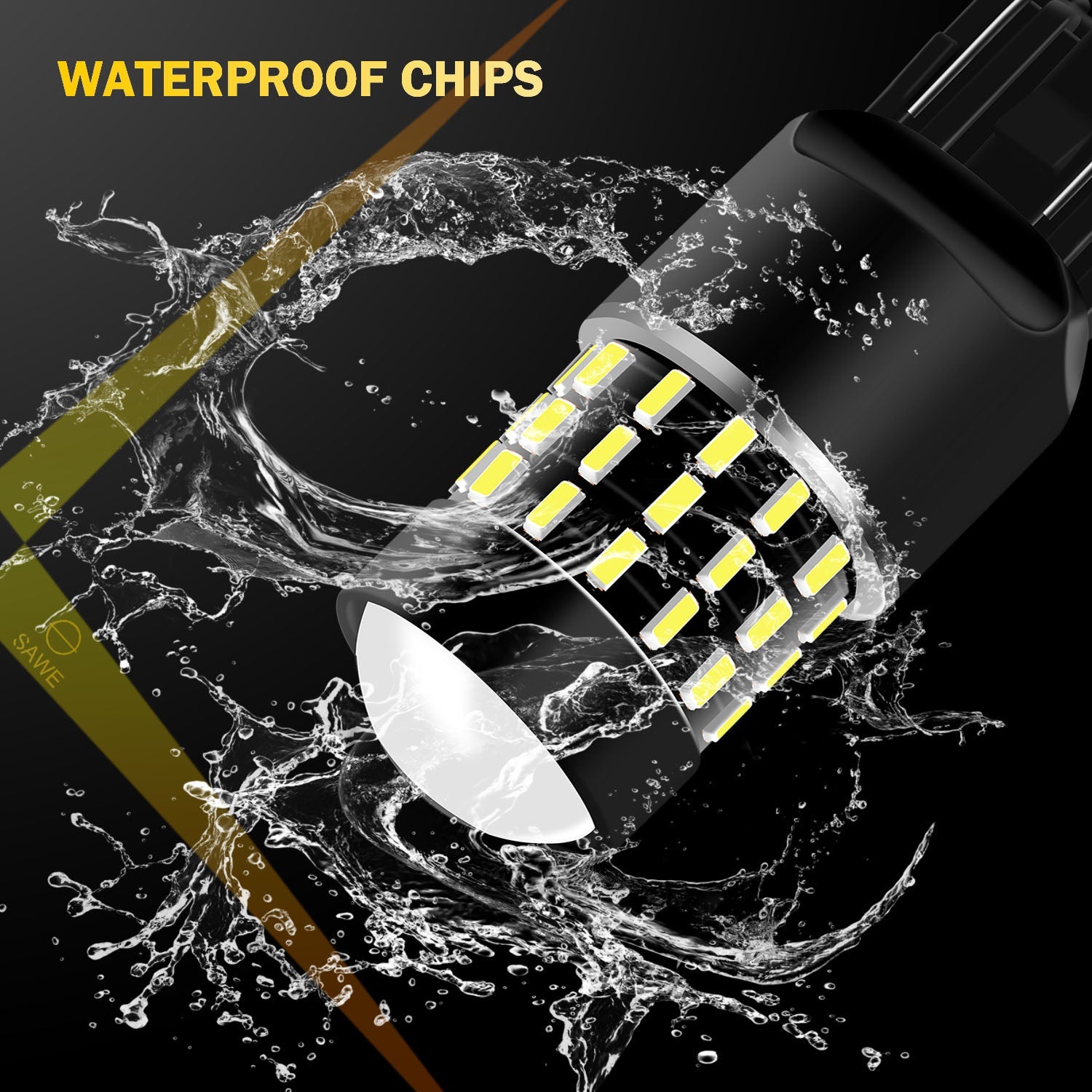 SAWE ® 7443 7440 7444 T20 LED Bulb for Reverse Backup Lights High Mount - 6000K White SAWE Lighting