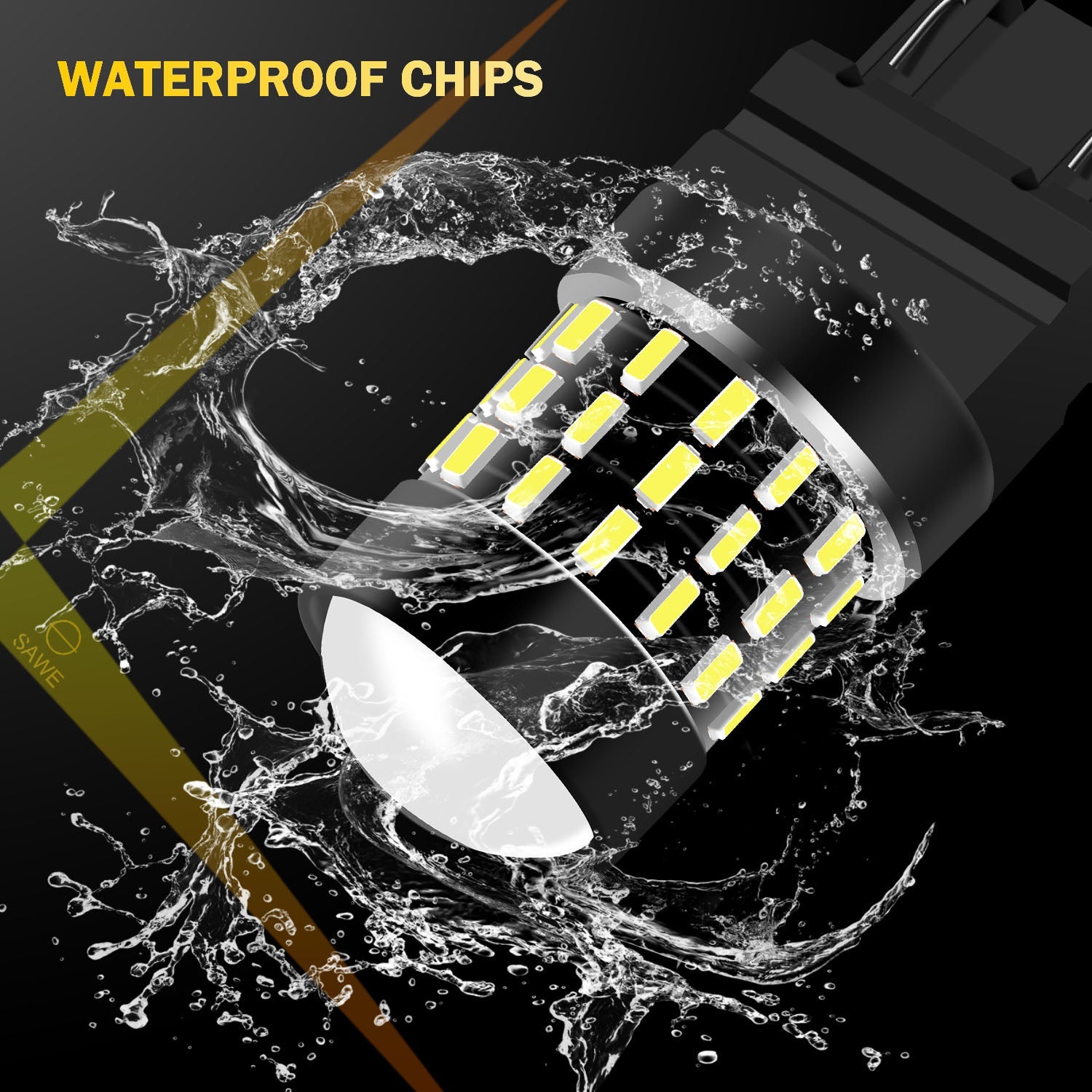 SAWE ® 3156 3157 4157 T25 LED Bulb for Reverse Backup Lights High Mount - 6000K White SAWE Lighting