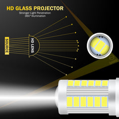 SAWE ® 1157 BAY15D 33-SMD LED Tail Brake Stop Turn Signal Parking Light Bulbs - 6000K White SAWE Lighting