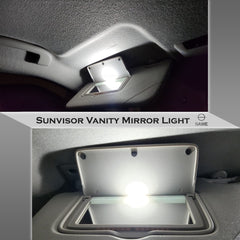 SAWE ® 28mm 3SMD T6 6641 LED Bulbs Sun Visor Vanity Mirror Fuse Lights - 6000K White SAWE Lighting