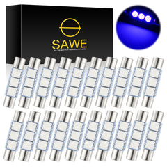 light for car visor Blue