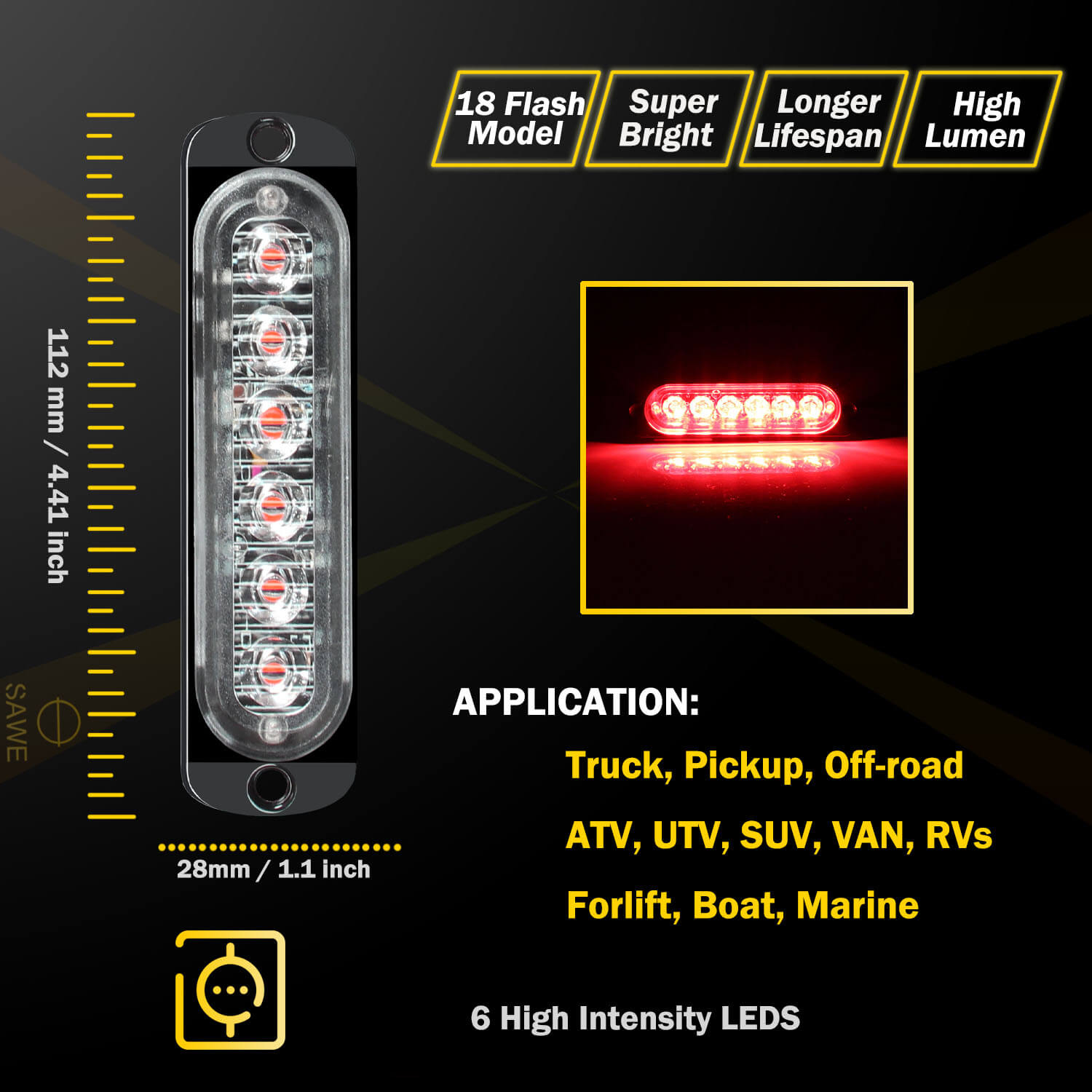 Strobe LED light Truck