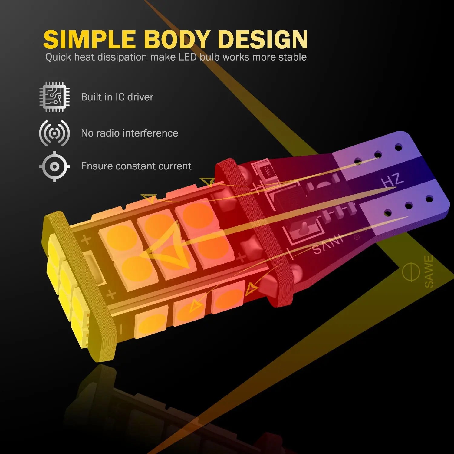 921 912 W16W 904 906 916 LED bulb