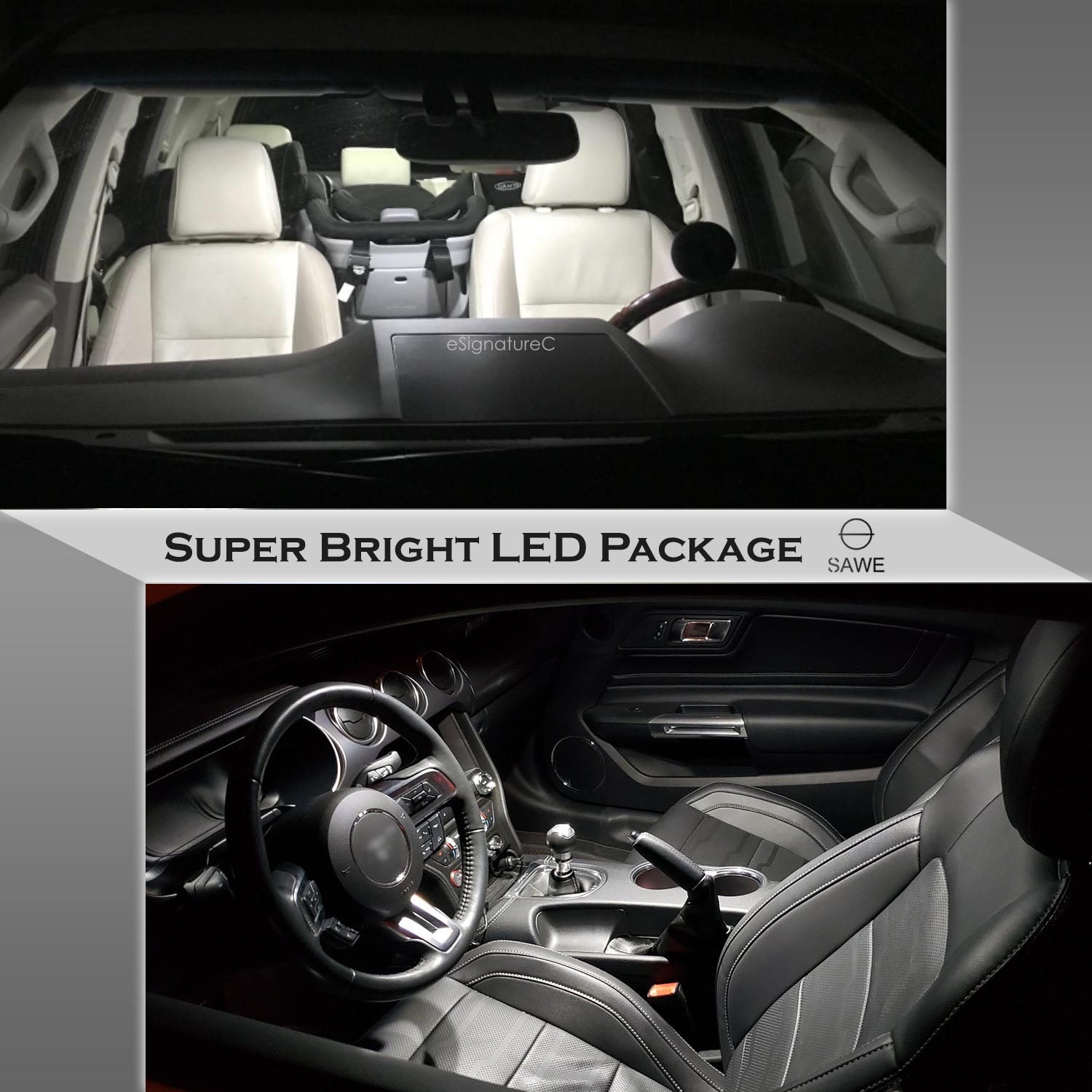 For Toyota Sienna Interior LED Lights - Dome & Map Lights Package Kit for 2004 - 2010 - White