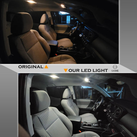 For Cadillac SRX Interior LED Lights - Dome & Map Light Bulbs Package Kit for 2004 - 2009 - White SAWE Lighting