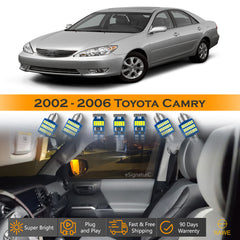 For Toyota Camry Interior LED Lights - Dome & Map Lights Package Kit for 2002 - 2006 - White