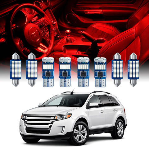 For Ford Edge Interior LED Lights - Dome & Map Light Bulbs Package Kit for 2007 - 2014 - White SAWE Lighting