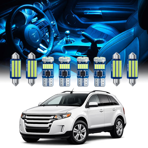 For Ford Edge Interior LED Lights - Dome & Map Light Bulbs Package Kit for 2007 - 2014 - White SAWE Lighting