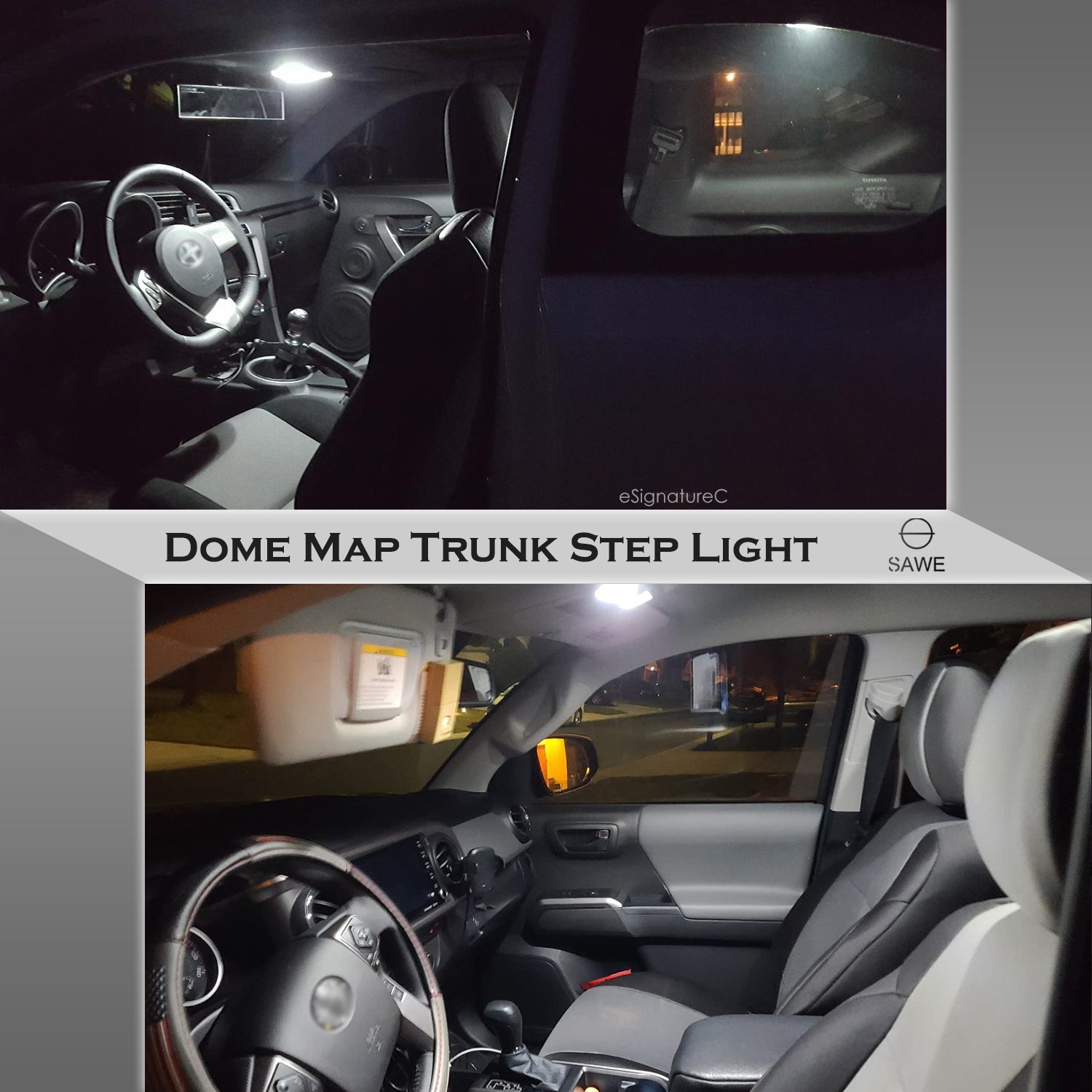 AUXITO 4x 41mm/42mm Festoon LED Bulbs – White 6000K, CANBUS, 211-2 212-2 Dome/Map Lights