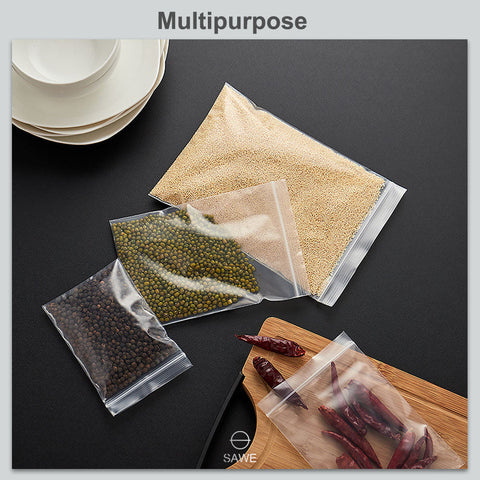 4 x 5" Zip Lock Bags 4 Mil Clear Reclosable Zip Seal Bag Plastic Jewelry Zipper SAWE Lighting