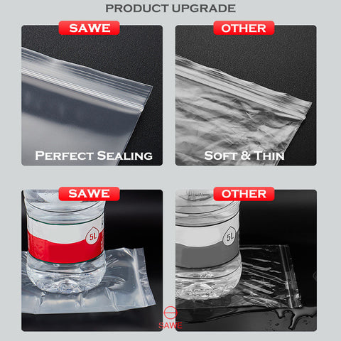 4 x 5" Zip Lock Bags 4 Mil Clear Reclosable Zip Seal Bag Plastic Jewelry Zipper SAWE Lighting