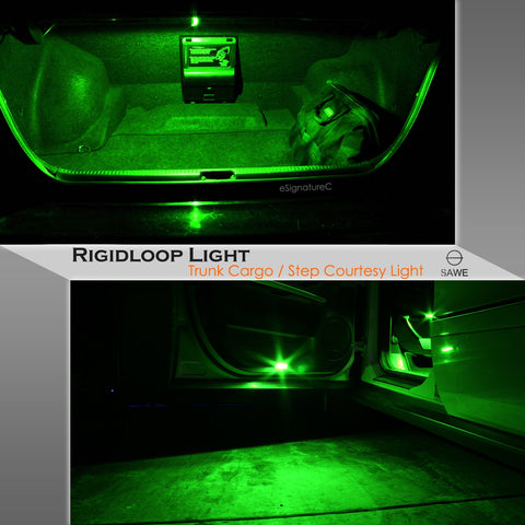 SAWE ®  561 563 567 211-2 212-2 LED Bulb Festoon 44mm 12smd Rigid Loop Interior Door Trunk LED Lights - Green SAWE Lighting