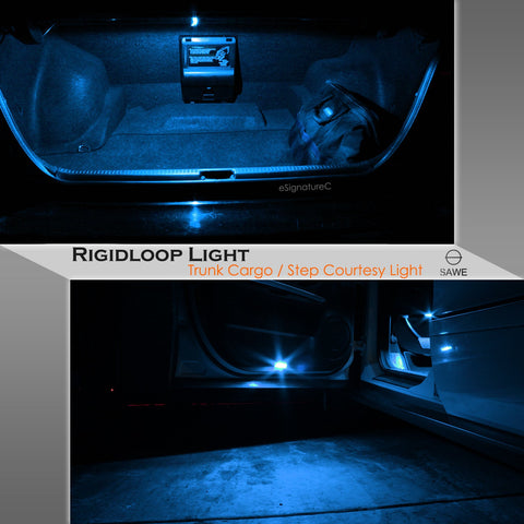 SAWE ®  561 563 567 211-2 212-2 LED Bulb Festoon 44mm 12smd Rigid Loop Interior Door Trunk LED Lights - Ice Blue SAWE Lighting