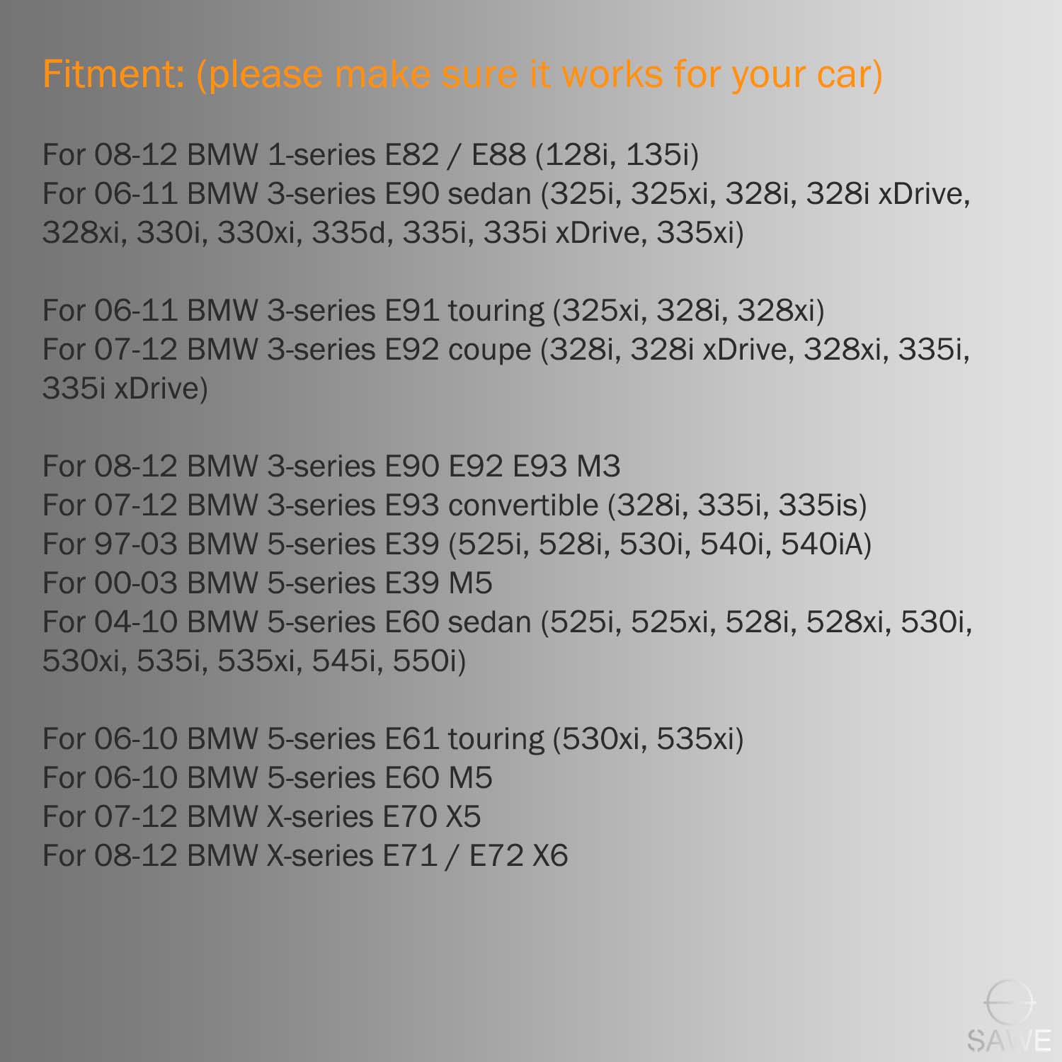 Error Free LED License Plate Light Housing For BMW 135i 325i 328i 335i 528i 535i X6 X5 - White